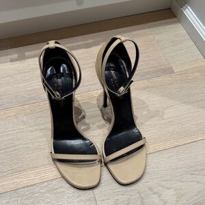 Saint Laurent Nude Strappy Heels